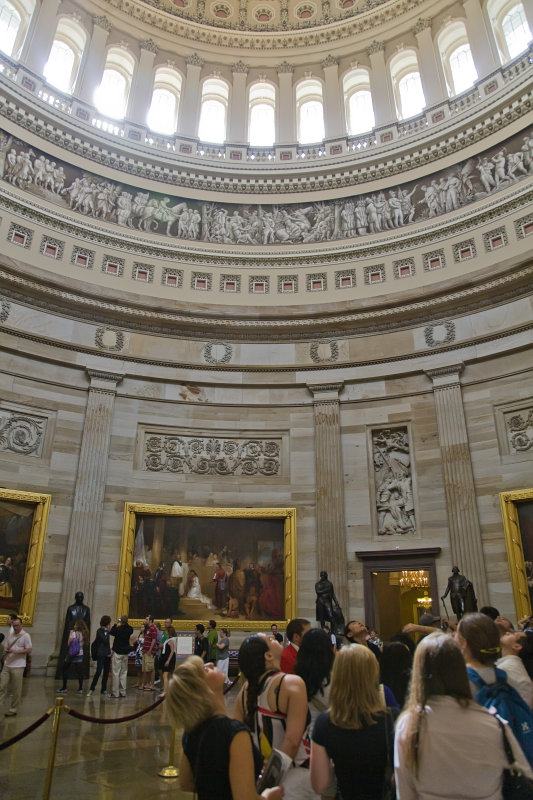 Interior Of U S Capitol Building Rotundra Washington Dc