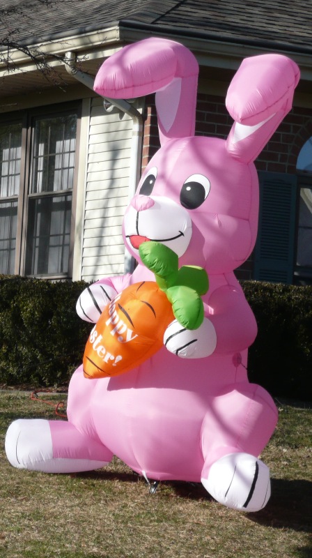Big Pink Blow Up Easter Bunny Big Pink Blow Up Easter Bunny