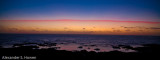 Layers of colour on sunset