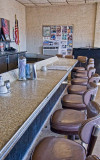 Inside Roy's cafe, Amboy