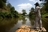 Traversing the calm waters of the Mae Taeng River