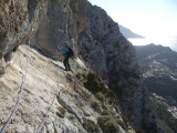 Looking back along Via Ferrata