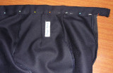 Inside waistband: using selvage as finished edge to reduce bulk