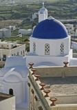 Santorini - South part of Santorini : the village of Pyrgos and around