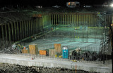 Headworks Floor 9/3/09-Placed 1,823 cubic yards(188 truck loads) of concrete in 11 hours.