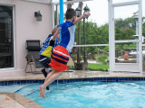 Ty and Reilly jumping