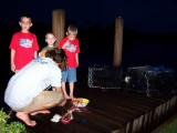 Crabing off the dock