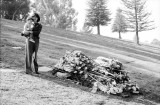 Diane and Adam at my fathers grave