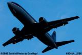 US Airways B737-400 airline aviation moon stock photo #0041N