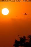 Varig B767-375/ER PP-VPV airline sunset aviation stock photo #0584P