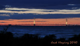 Mackinac Bridge at Sunset