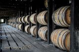 Barrels of Wild Turkey Bourbon aging