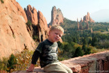 October 2009 - Kyler at the Garden of the Gods, Colorado Springs