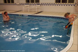 October 2010 - Kyler and his dad Steve Kramer in the pool at our hotel in Colorado Springs