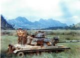 NAM, LAOS IN BACKGROUND