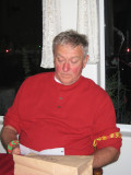 Pops reads a note