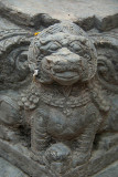 Tiny Fu on Corner of Statue Kathmandu