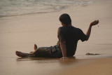 Sitting on the Beach Varkala 02