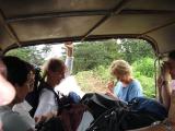 on back of truck (after the train derailment)