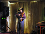 Female artist at the AEU Club in Openshaw