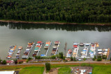 Portland, Oregon - Marine Drive pier on Columbia River