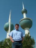 1325 23rd Mar 06 David at Kuwait Towers.JPG
