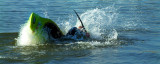 Stunt canoeist, West Bay (2354)