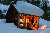 Shelter at Night ( Built in 1930's by CCC's)
