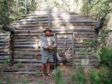Old Mountie Cabin with Shoe ( Head of Lake Labarge, Yukon)
