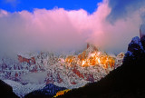 Clearing winter storm at sunrise, Zion National Park, UT