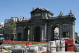 Ancient gate and new construction