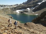 Debbie and Stella at Little McGee Lake.