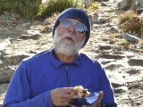 Bob enjoyed a quesadilla the night after Quesadilla Night (there was a lot of food).