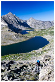 Brad Climbing to Illinois Pass
