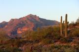 Superstition Mountain just before sunset...