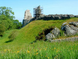 Montgomery Castle, remains, from the south west angle.