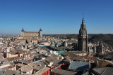 View from inside Iglesia de Los Jesuitas towers