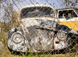 VW behind fence