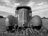 1936 Chevy in B&W