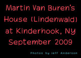 Martin Van Buren's House (Lindenwald) at Kinderhook, NY cover page.
