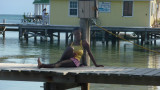This Belizean girl did not like me taking her picture.