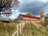 rusty red barn....