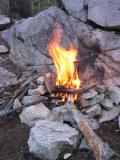A campfire I enjoyed along the Muir Trail, and in an area where permitted