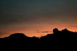 Moon at Arches National Park