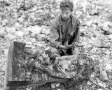 Fallen Jap idol on Okinawa