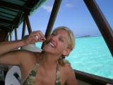 Madi sampling sea grapes...they're salty and awful