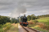 4247 climbing to Roebuck Crossing on the West Somerset Railway.