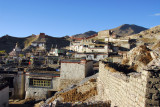 Looking north to Pelkor Chöde Monastery from the path connecting the two halves of Old Town