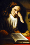 An Old Woman Dozing over a Book, Nicolaes Maes, ca 1655