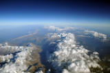 Clouds capping peaks of the Caucasus Mts